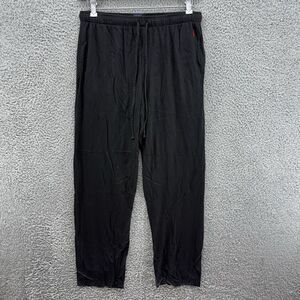 Polo Ralph Lauren Lightweight Black Joggers Mens XL Drawstring Pockets Red‎ Pony